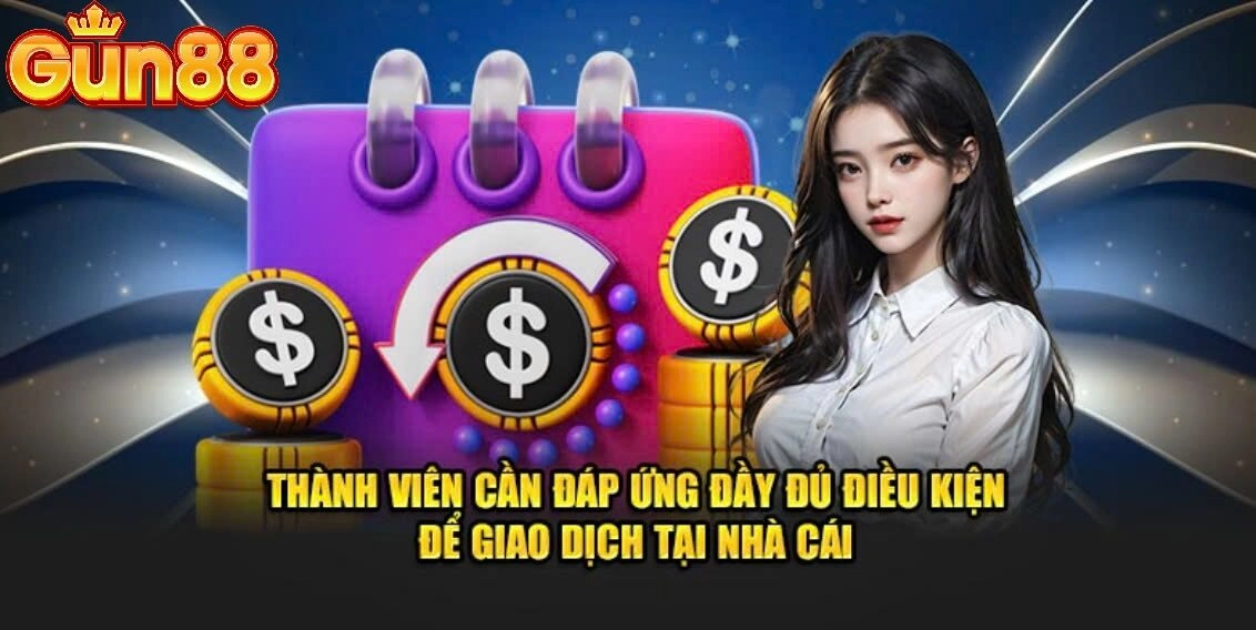 Hướng dẫn nạp rút tiền Gun88 bằng liên kết thẻ ngân hàng